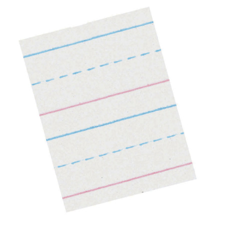 ZANER-BLOSER Sulphite Handwriting Paper, Grade 1, 10.5 x 8, PK1000 PZP2411